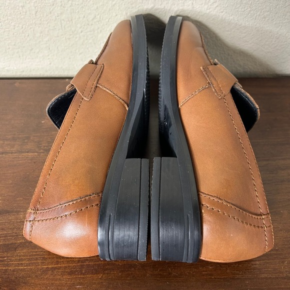 Viguera Shoes Size 36 US 6 Women Brown Leather Loafers Made in Spain Classic - Picture 8 of 10
